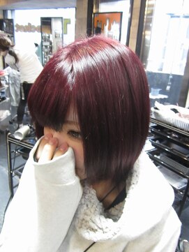 トリックストア(TRICK STORE) トレンド★チェリーワインレッドショート　オリジナルカラー