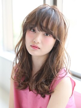 フラッグ ヘアー 天神西通り店(Flag HAIR) シアーベージュの柔らかカールスタイル☆イルミナカラー