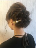 【結婚式お呼ばれ・二次会ヘア】ゆるふわアップスタイル
