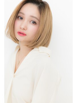 カバーヘアアンドスパ ブリス 浦和(COVER HAIR&SPA bliss) 攻め系個性的ハイトーン★前下がり大人ボブZ浦和10代20代30代