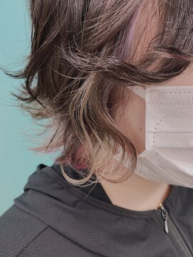 リーホリエ(Lee Horie) 【グレー×ピンク】インナーカラー◎