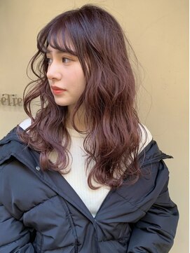 シーン(SCEN) pink brown ロング