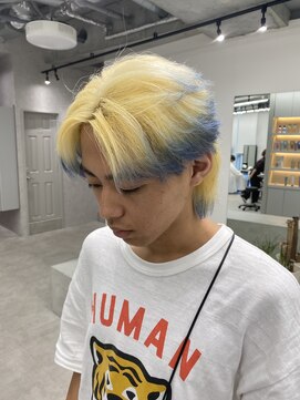 ヘアサロン ドット トウキョウ カラー 町田店(hair salon dot. tokyo color) 斜めバング/グレージュカラー/デザインカラー/シルキーベージュ