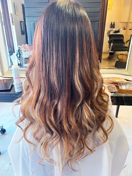 ヴァンクラウドコウベ(VENT CLOUD KOBE) 20代30代ハイライトバレイヤージュミルクティーベージュ立体感