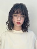 おしゃれパーマレイヤーパーマコテ巻き風パーマパーマヘア