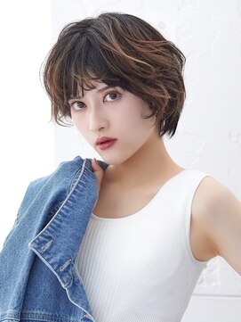 ラフィス ヘアー ロッサ 茨木店(La fith hair rosa) 【La fith】マッシュショート×グレージュカラー