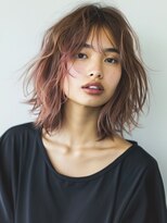 アルトリスト(Altruist Aging×HAIR&SPA)&nbsp;★ダークアッシュ大人ガーリーボブ着物ミディアムレイヤーカット