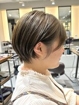 ラボー ノースプラザ店(LA'BO) 【LA'BO三浦】ブリーチなし！丸みショート×オリーブカラー