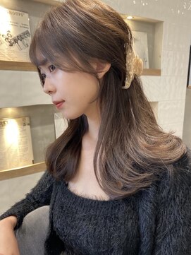 エヌアイ オモテサンドウ(ni omotesando) 憧れ韓国くびれヘア/顔まわりカットレイヤーカット艶髪黒髪