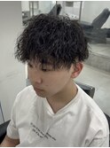 メンズツイストパーマ　