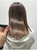明るめマットアッシュ×髪質改善トリートメント【東所沢】