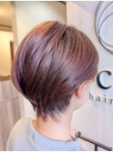 コンパクトショート×プラムピンク