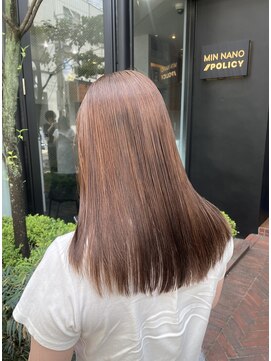 ミンナノポリシー(MIN NANO//POLICY) 「乾かすだけでサラ艶ストレート」
