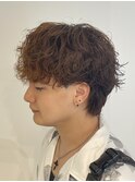 シャドウパーマ波巻きスパイラルパーマルーズパーマ眉毛パーマ