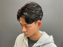 男らしさ全開！爽やかアップバング