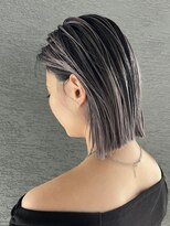 アルカナ 明治神宮前原宿(ARCANA)&nbsp;ローライト　バレイヤージュ　ホワイトブロンド　ハッシュカット