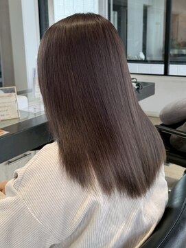 エクラバイナチュラル(eclat by Natural) ショコラベージュ/艶髪質改善ストレート/ミディアム/サラつや