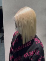 エル オオサカ 心斎橋店(L. OSAKA)&nbsp;ハイトーンボブ/切りっぱなし