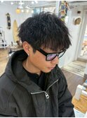メンズカット20代30代40代ツイストパーマ黒髪パーマ