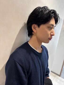 モンルル プル(mon loulou + plus) メンズショート、メンズパーマ、センターパート、