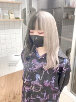 エンネ 新宿(enne) バイカラー/ブラックグレージュ/ホワイティアッシュ/