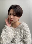 センターパートハンサムショートコンパクトショートくびれ
