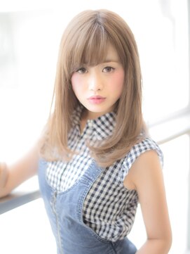 マルジュ(Marge) 【hair make Marge】ツヤベージュ×自然なストレート