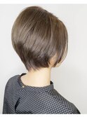 30代40代美髪小顔マニッシュショートボブ前下がり
