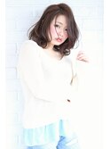 デジタルパーマで作る外ハネロブ