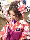 2024♪卒業式おめでとうございます『袴着付け＋ショートセット』
