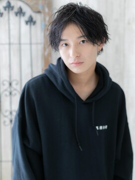 メンズヘア ビーセカンド 草加店(MENS HAIR B-2) 爽やか黒髪でモテる！センターパートマッシュB(草加)(メンズ)