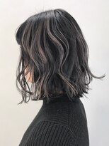 アイティー バイ アルバム 浦和店(IT by ALBUM)&nbsp;グレーハイライト_ココアブラウンフリンジウェーブ_ba260001