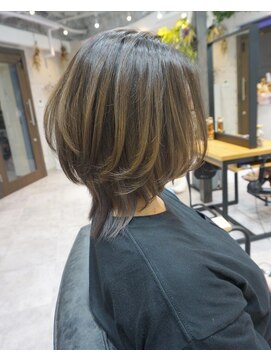 ヘアテリア リュウ 大塚(hair teria ryu) ナチュラルバレイヤージュグラデーションウルフ