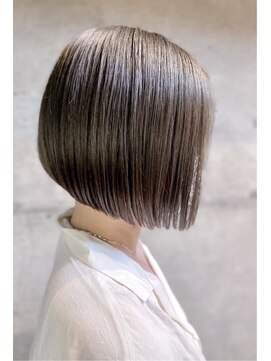 ポット バイ クレドガーデン 大宮東口店(pote by CRED GARDEN) 大人可愛い/切りっぱなし/前下がり/透け感/アッシュベージュ