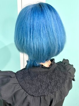 マティーナ ヘアー 池袋(Matina hair) 【ショート×水色×ジェイド】
