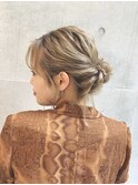 *＊ ミディアム三つ編みシニヨンスタイル ＊*