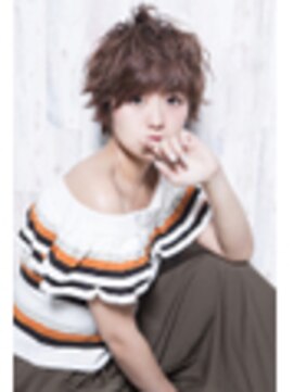 ミエル ヘア 新宿(miel hair) 〈mielhair新宿〉ニュアンスショートヘア　艶カラー