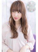 縦落ちウェーブで脱力系大人巻きラフニュアンスロングc1