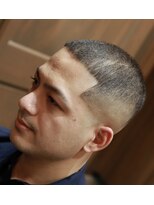 バーバーショップ スバル(BARBERSHOP SUBARU)&nbsp;＜理容室＞＜バーバー＞黒髪ボウズスキンフェードグラデーション