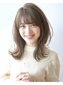 イルミナカラー【アッシュベージュ】×【くびれレイヤー】京佳