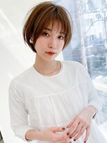 アドレバイハピネス(ADORE by happiness)&nbsp;ひし形シルエットショコラベージュショート　30代40代