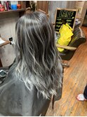 #黒髪#ボブルフ#ネビージュ#小顔#ワンレン