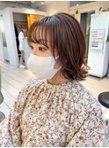 横浜★顔まわりレイヤーミルクティーベージュ♪