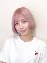 オブヘアーギンザ(Of HAIR GINZA) ピンクヘア×ボブカット