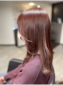 ピンクブラウンカラー