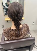 編みおろし/ヘアアレンジ/ヘアセット