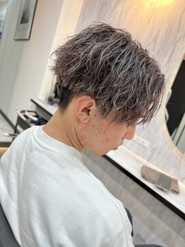 メンズラピス 栄店(Men's Lapis) センターパートツイストスパイラルパーマツーブロック