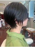 前上がりショートボブ