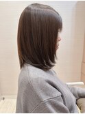 大人かわいい☆サラッとまとまるミディアムストレート♪縮毛矯正