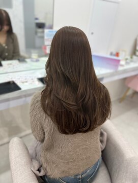 エレラビューティー(ELERA beauty) ブリーチなしダブルカラー/チョコレートブラウン/顔周りレイヤー
